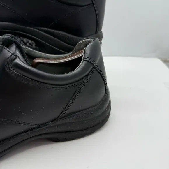 Dansko Walker Mens 11.5 (45) Black Leather Oxford Shoes Casual Slip Resistant