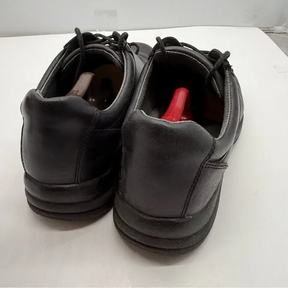 Dansko Walker Mens 11.5 (45) Black Leather Oxford Shoes Casual Slip Resistant