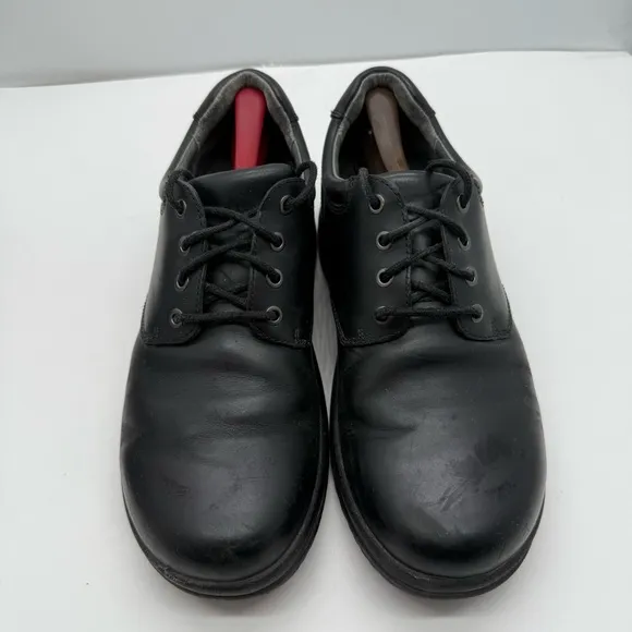 Dansko Walker Mens 11.5 (45) Black Leather Oxford Shoes Casual Slip Resistant