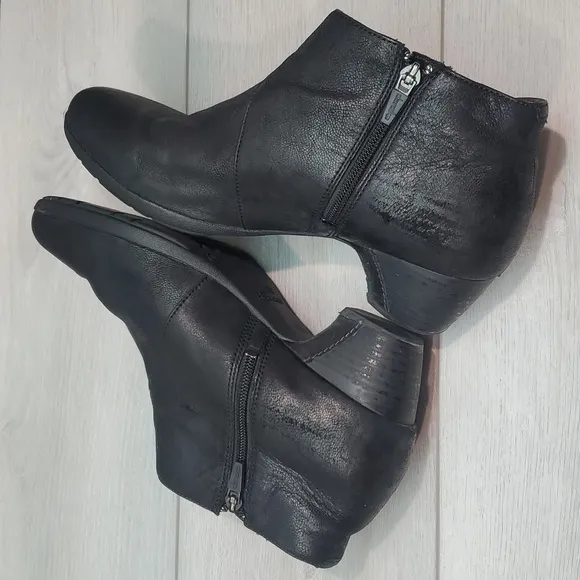 Dansko Women Darbie Comfort Low Ankle Leather Heels shoes sz 40/9.5-10