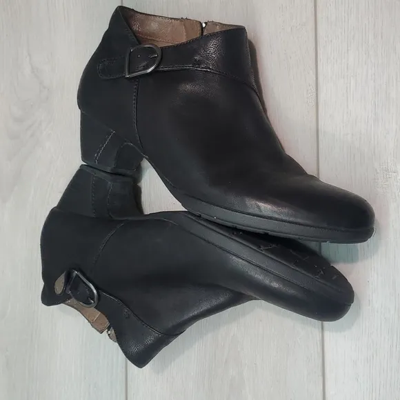 Dansko Women Darbie Comfort Low Ankle Leather Heels shoes sz 40/9.5-10