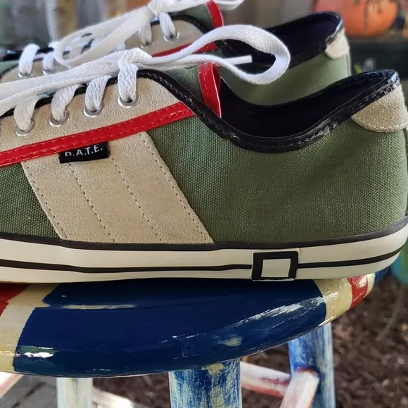 D.A.T.E. Premium Suede and Canvas Sneakers size 9
