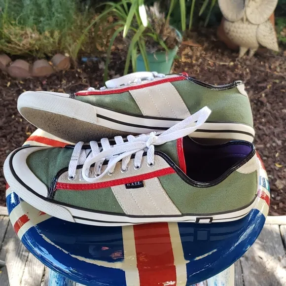 D.A.T.E. Premium Suede and Canvas Sneakers size 9
