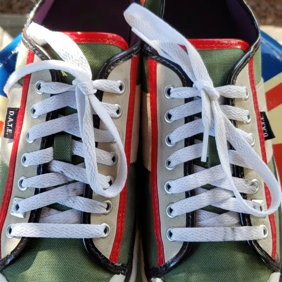 D.A.T.E. Premium Suede and Canvas Sneakers size 9
