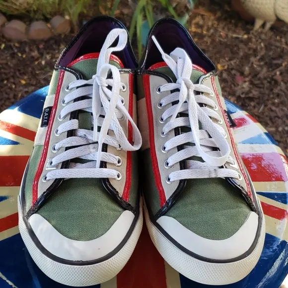 D.A.T.E. Premium Suede and Canvas Sneakers size 9