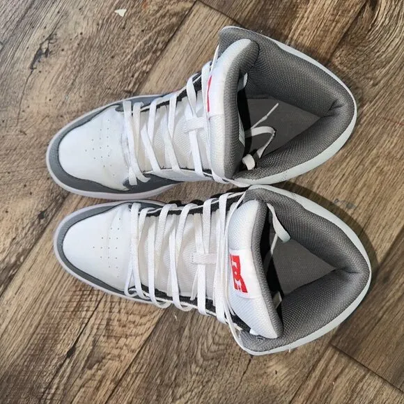 Dc Shoes Cure Hi Top Sneaker Men's Size 12 Gray White