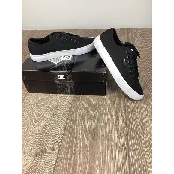 DC Shoes Unisex Manual‎ Shoes Black/White - ADYS300591-BKW, Black/White NEW