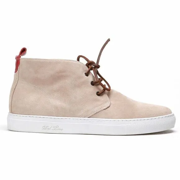 Del Toro Italy made women Chukka Sneakers Suede leather Beige size 6
