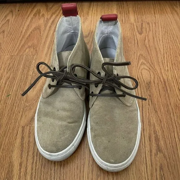 Del Toro Italy made women Chukka Sneakers Suede leather Beige size 6