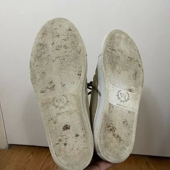 Del Toro Italy made women Chukka Sneakers Suede leather Beige size 6