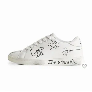 Desigual sneakers &quot;Marker message&quot; lace up low sneakers in size 7.5