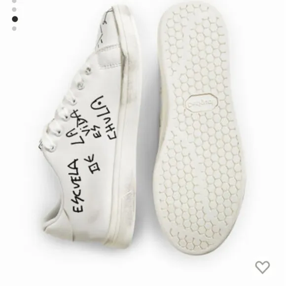 Desigual sneakers &quot;Marker message&quot; lace up low sneakers in size 7.5