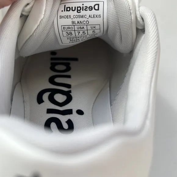 Desigual sneakers &quot;Marker message&quot; lace up low sneakers in size 7.5