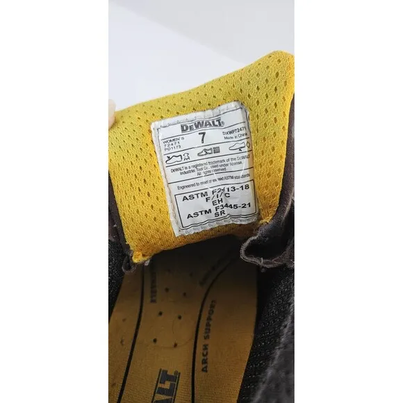 DEWALT Boots Rochester Flex Nano Composite Toe Womens Size 7 Non-slip Waterproof