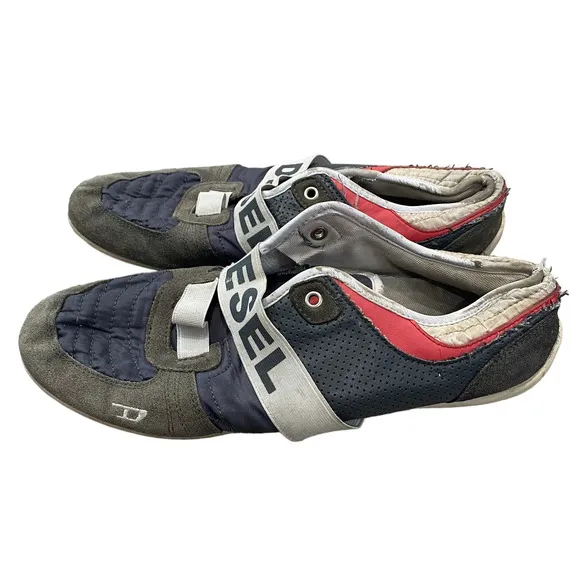 Diesel Loop Leather Low Casual Sneakers Shoes Men's 45 US 11.5