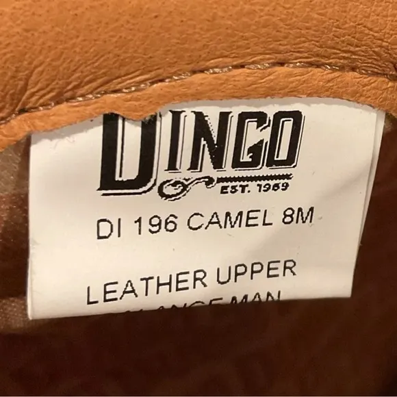 Dingo Women’s Hot Sauce Embroidered Snip Toe Cowboy Boots In Camel SZ 8 NWOB