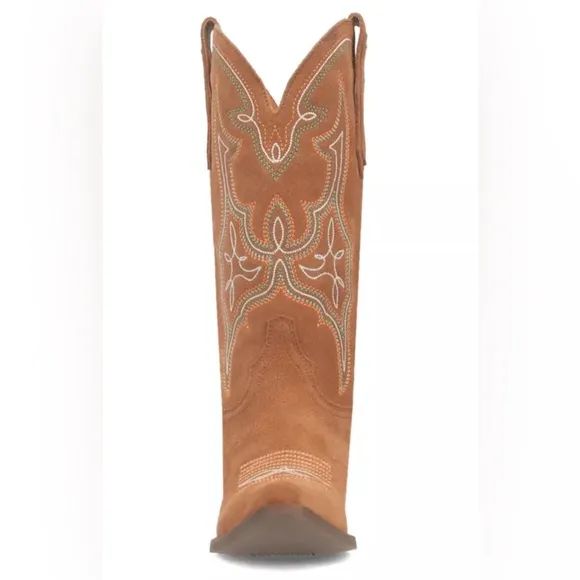 Dingo Women’s Hot Sauce Embroidered Snip Toe Cowboy Boots In Camel SZ 8 NWOB
