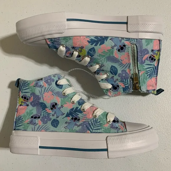 Disney Lilo &amp; Stitch High-Top Sneakers-Size 3 NWOT