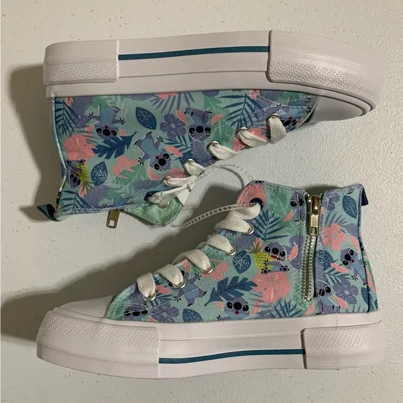 Disney Lilo &amp; Stitch High-Top Sneakers-Size 3 NWOT