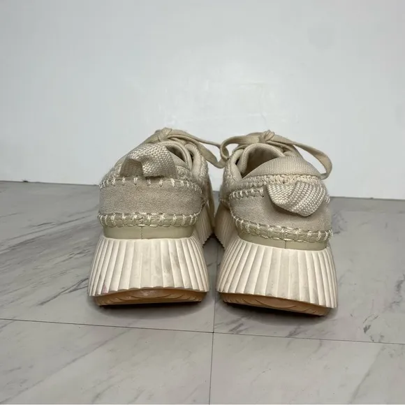 Dolce Vita Dolen Natural Lace Up Sneaker 7