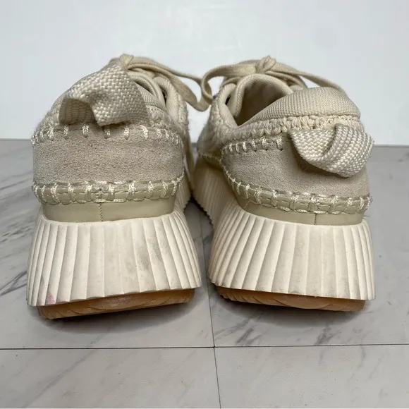 Dolce Vita Dolen Natural Lace Up Sneaker 7