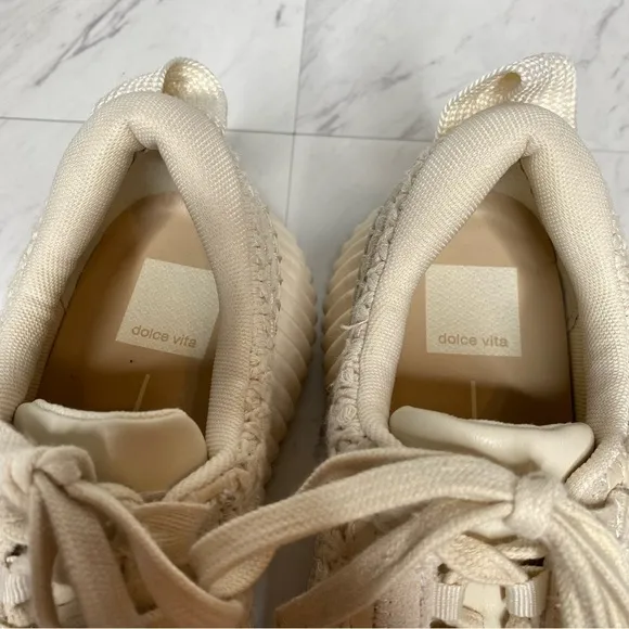 Dolce Vita Dolen Natural Lace Up Sneaker 7