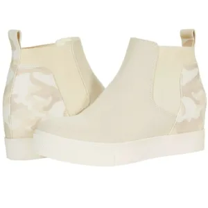 Dolce Vita (Size 8.5) Camo &amp; Natural Canvas &quot;Wanderer&quot; Hi Top Wedge Sneakers