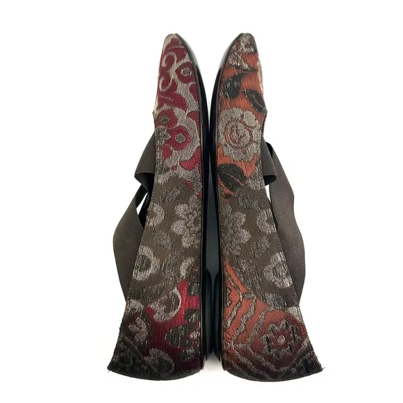 Donald Pliner Holli Flats 6.5 Couture Floral Tapestry Slip On Shoes Womens NEW