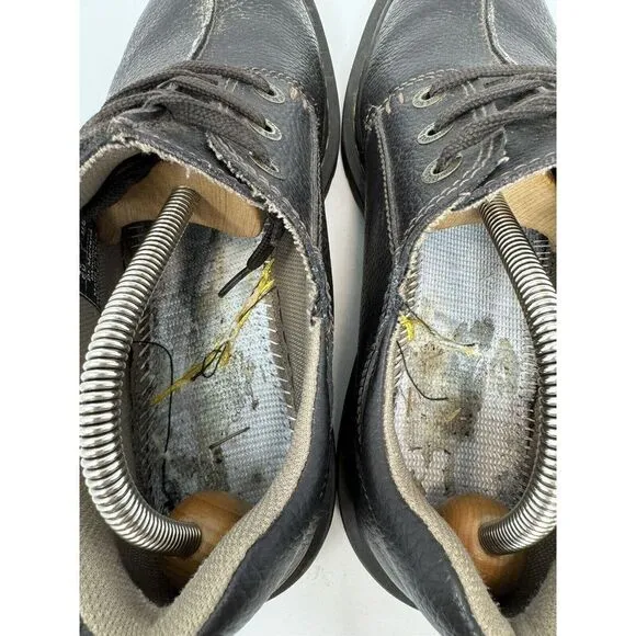 Dr Marten Shoes Marchant Mens 11 Doc Brown‎ Leather Oxford Work Boots Low Y2k