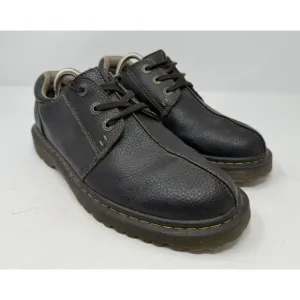 Dr Marten Shoes Marchant Mens 11 Doc Brown‎ Leather Oxford Work Boots Low Y2k