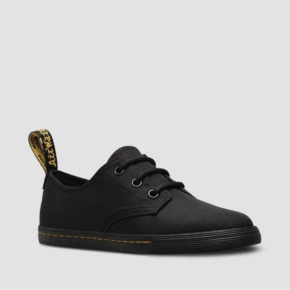 Dr. Martens airwair black canvas Santanita junior sneakers size 1