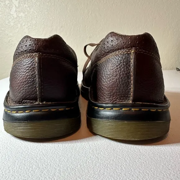 Dr. Martens Brown Leather Sneakers with Textured Finish