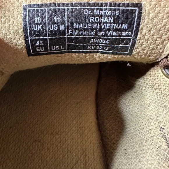 Dr. Martens Brown Leather Sneakers with Textured Finish