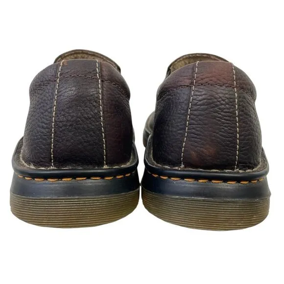 Dr. Martens Bryce Brown Leather Slip On Shoes Men’s 10 Casual Comfort Work