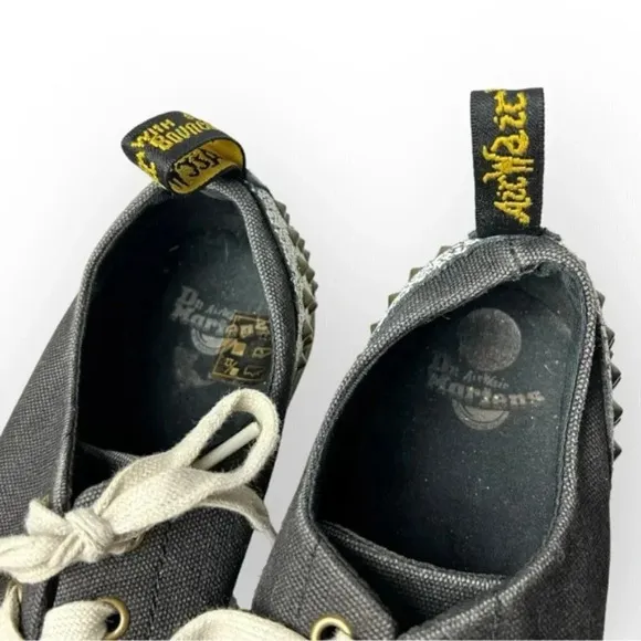 Dr. Martens Canvas Aldstud Bronze Studded Sneakers 6