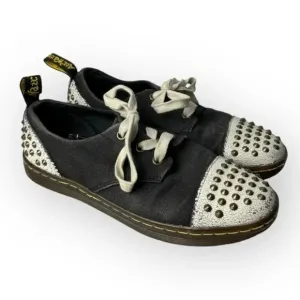 Dr. Martens Canvas Aldstud Bronze Studded Sneakers 6