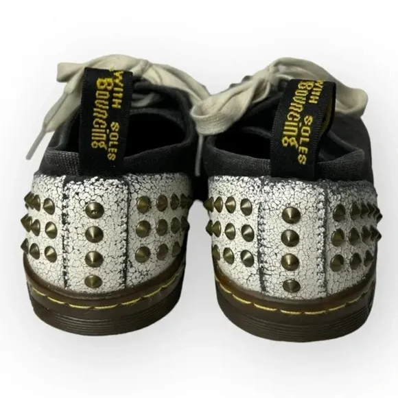 Dr. Martens Canvas Aldstud Bronze Studded Sneakers 6