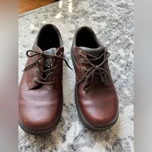 Dr Martens Men's Casual Oxford Work Shoes Brown