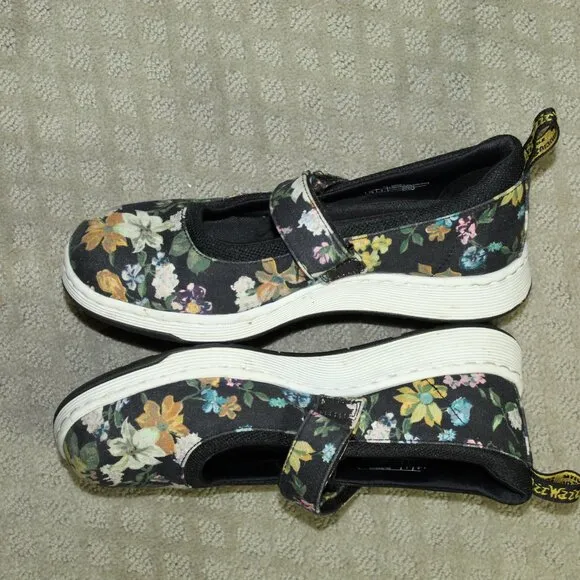 Dr Martens Women's Maryjane Sneakers Size 8 Floral Pattern