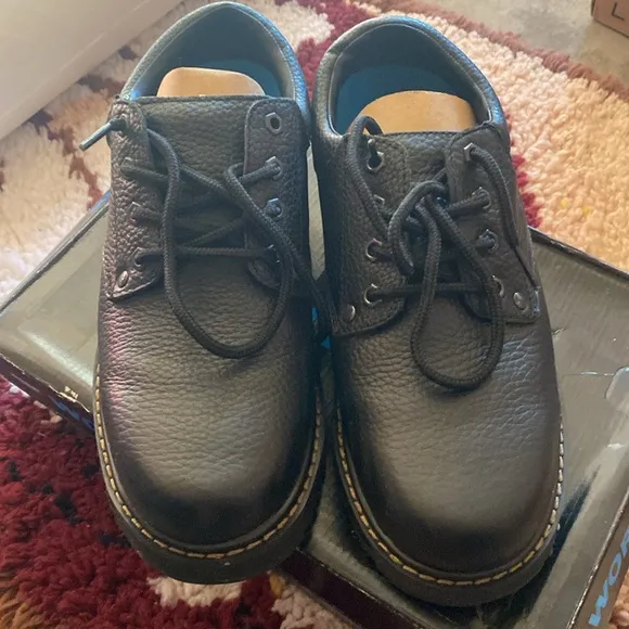 Dr. Scholl's Shoes Men's Harrington II Slip Resistant Work Oxford