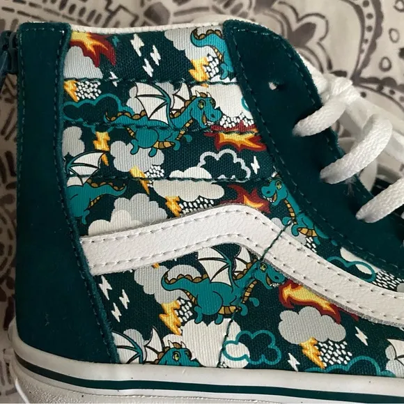 Dragon Hi Top Teal Vans
