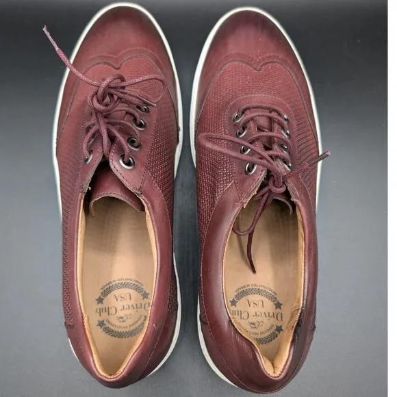 Driver Club USA Shoes Mens 9.5 Leather Brooklyn Mini Basket Wing tip sneaker