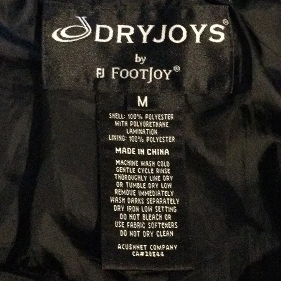 Dryjoys Black Waterproof Golf Pants