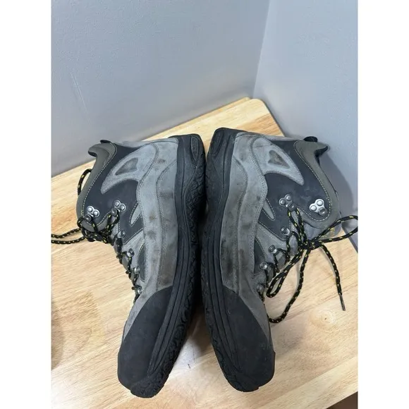 Dunham Cloud Boots Mens 15 2E Gray Leather Waterproof Hiking Work Lace Gorpcore