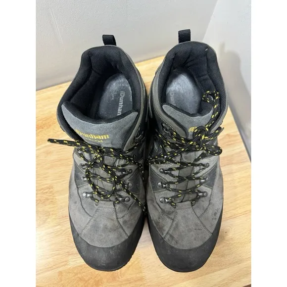 Dunham Cloud Boots Mens 15 2E Gray Leather Waterproof Hiking Work Lace Gorpcore