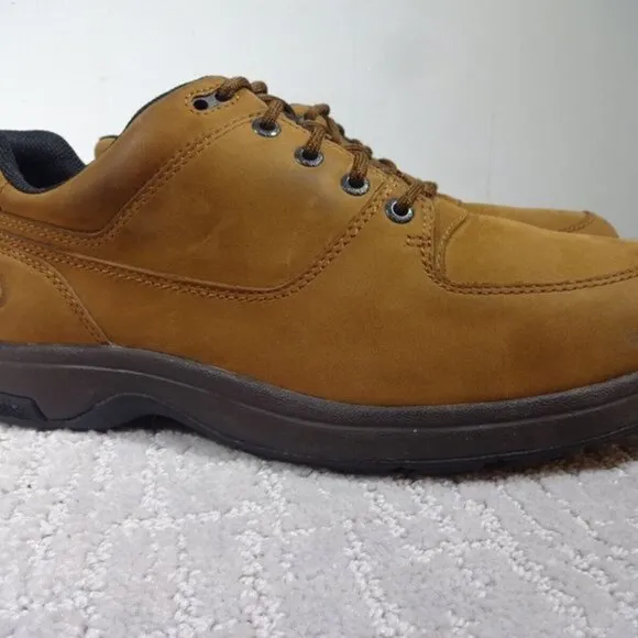 𝅺dunham Mens Size 9.5 EE US Brown Suede Leather Lace-Up Waterproof Shoes 8000BR