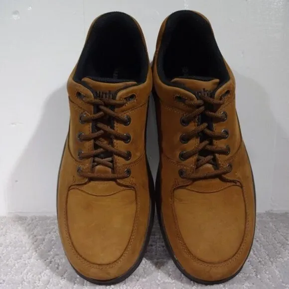 𝅺dunham Mens Size 9.5 EE US Brown Suede Leather Lace-Up Waterproof Shoes 8000BR