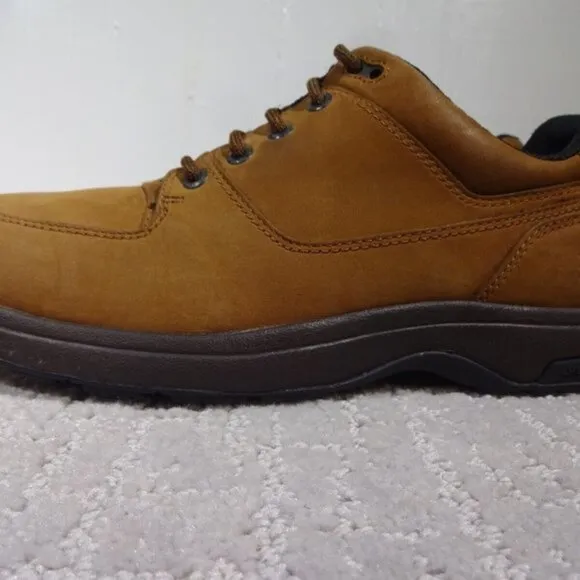 𝅺dunham Mens Size 9.5 EE US Brown Suede Leather Lace-Up Waterproof Shoes 8000BR