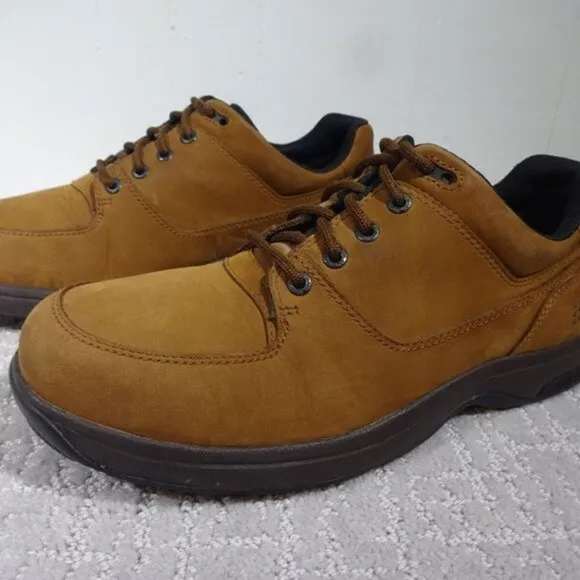 𝅺dunham Mens Size 9.5 EE US Brown Suede Leather Lace-Up Waterproof Shoes 8000BR