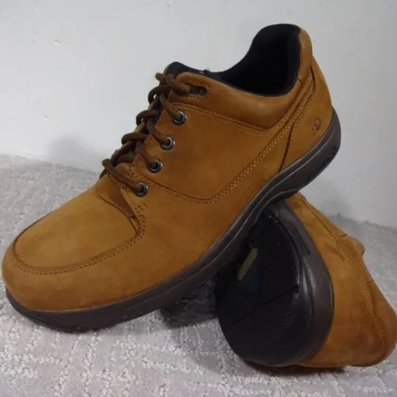 𝅺dunham Mens Size 9.5 EE US Brown Suede Leather Lace-Up Waterproof Shoes 8000BR